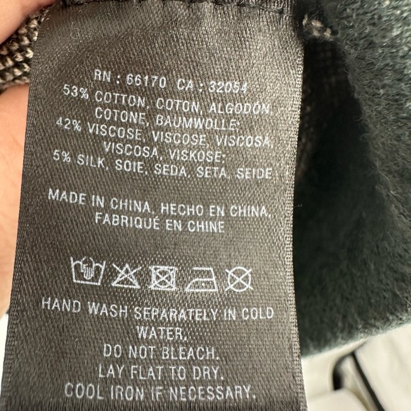 Field Flower Floral Sweater Tunic Long Sleeves Dark Blue Green White XS - Picture 5 of 7